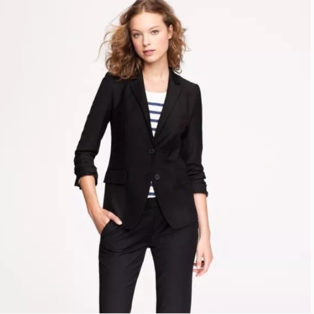 J. Crew Super 120’s 100% Wool Two Button Suit Jacket